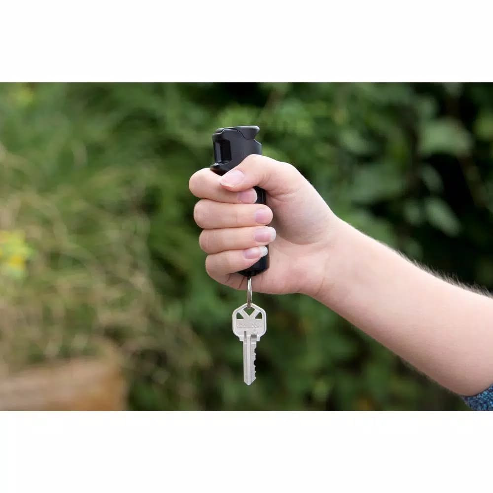 Sabre Pepper Spray with Flip Top Key Case, Black