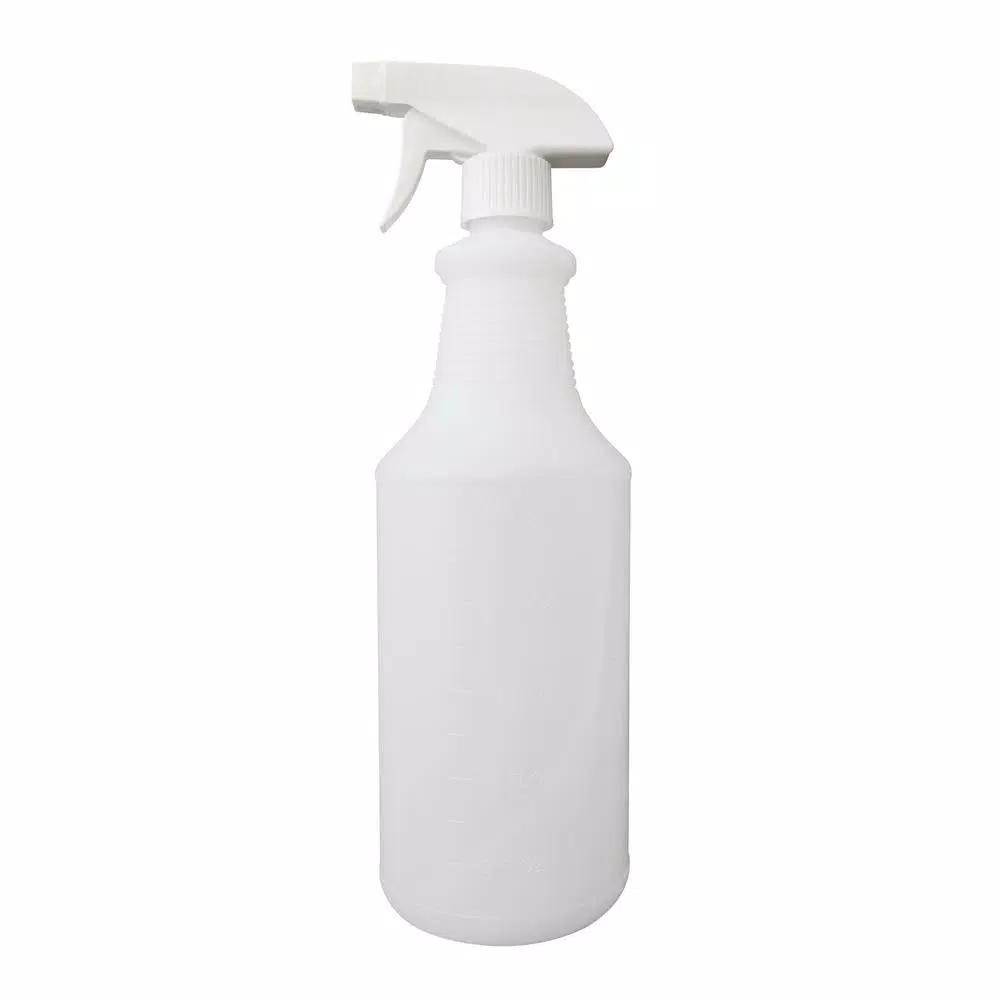 SUPPLYAID 32 oz. All-Purpose Leak-Proof Plastic Spray Bottles with Adjustable Nozzle, 4-Pack