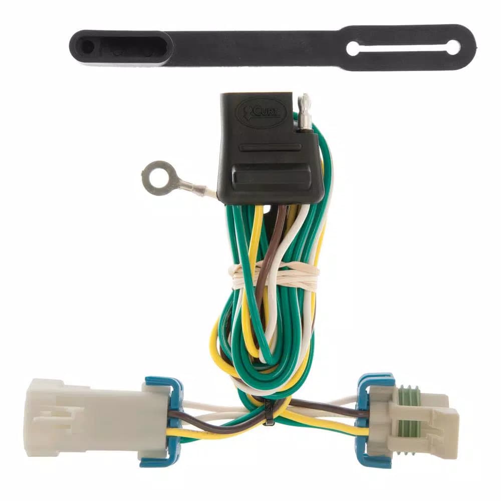 CURT Custom 4-Way Flat Trailer Wiring Harness for Chevrolet S-10, GMC Sonoma, Isuzu Hombre