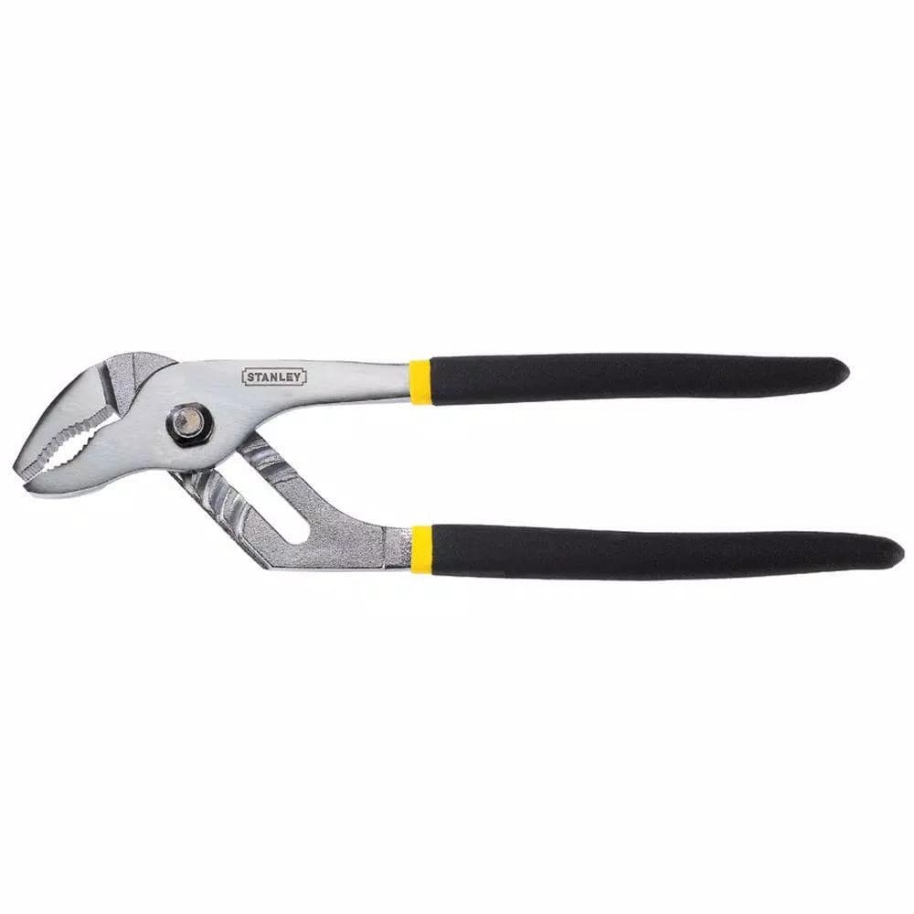 Stanley 10 in. Groove Joint Pliers with 7-Position Adjustable Jaw, Drop Forged Steel