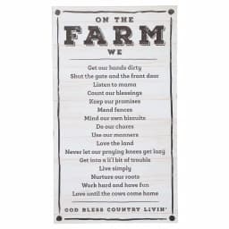 3R Studios On the Farm Rustic Wood Sign - 26 x 15 in. Farmhouse Wall Art thumbnail 2