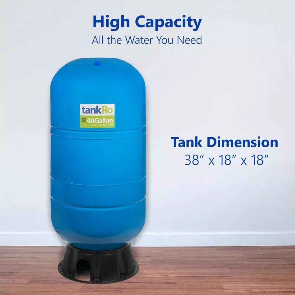 Express Water 40 Gallon Reverse Osmosis Expansion Tank - 22 Gallon Water Capacity Storage Pressure Tank