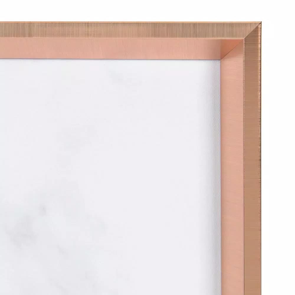 Kate and Laurel Calter Rose Gold Marble Magnetic Memo Board - Large Wall Organizer for Home or Office