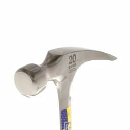 Estwing 20 oz. Straight Rip Claw Hammer, Forged One-Piece Steel with Shock Reduction Grip thumbnail 2