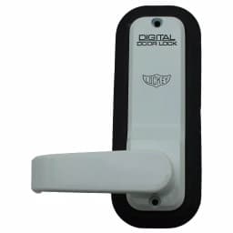 Unbranded LockeyUSA 2835 White Mechanical Digital Keyless Passage Door Lever Lock thumbnail 2