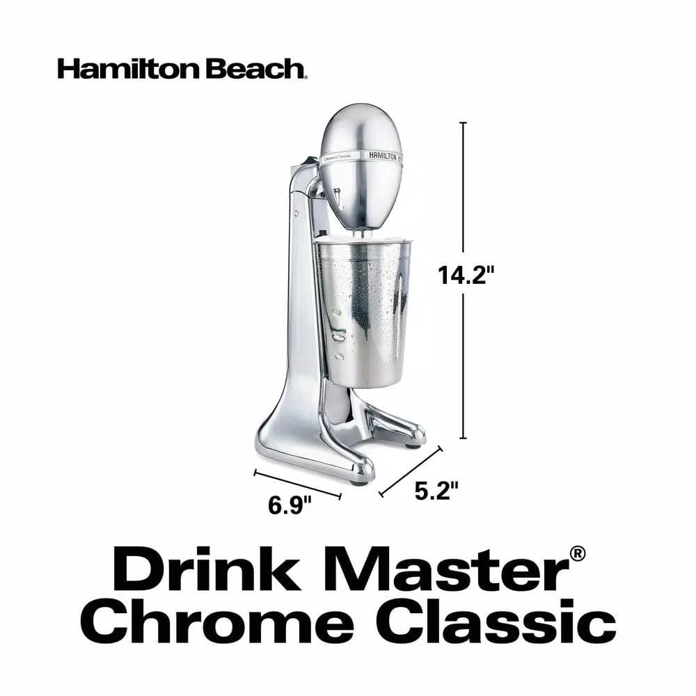 Hamilton Beach Drinkmaster 28 oz. Classic Chrome Milkshake Mixer