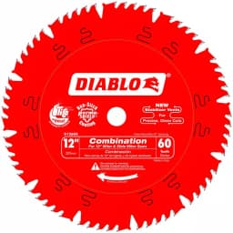 Diablo 12 in. x 60-Teeth Combination Carbide Circular Saw Blade thumbnail 1