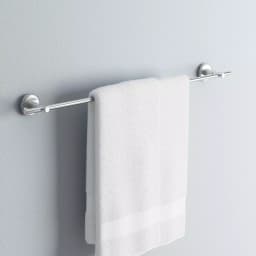 No Drilling Required Loxx 24 in. Chrome Towel Bar - No-Drill Mounting System thumbnail 2