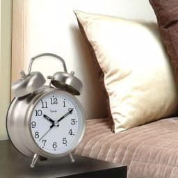 Equity by La Crosse Chrome Metal Twin Bell Analog Quartz Alarm Table Clock with Backlight thumbnail 1