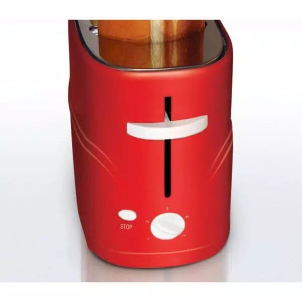 Nostalgia Coca-Cola Retro 2-Slice Hot Dog and Bun Toaster with Crumb Tray