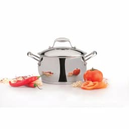 BergHOFF Essentials Zeno 10.6 Qt. Stainless Steel Stock Pot with Glass Lid thumbnail 4
