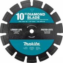 Makita 10 in. Segmented Rim Dual Purpose Diamond Blade for Concrete and Masonry thumbnail 1