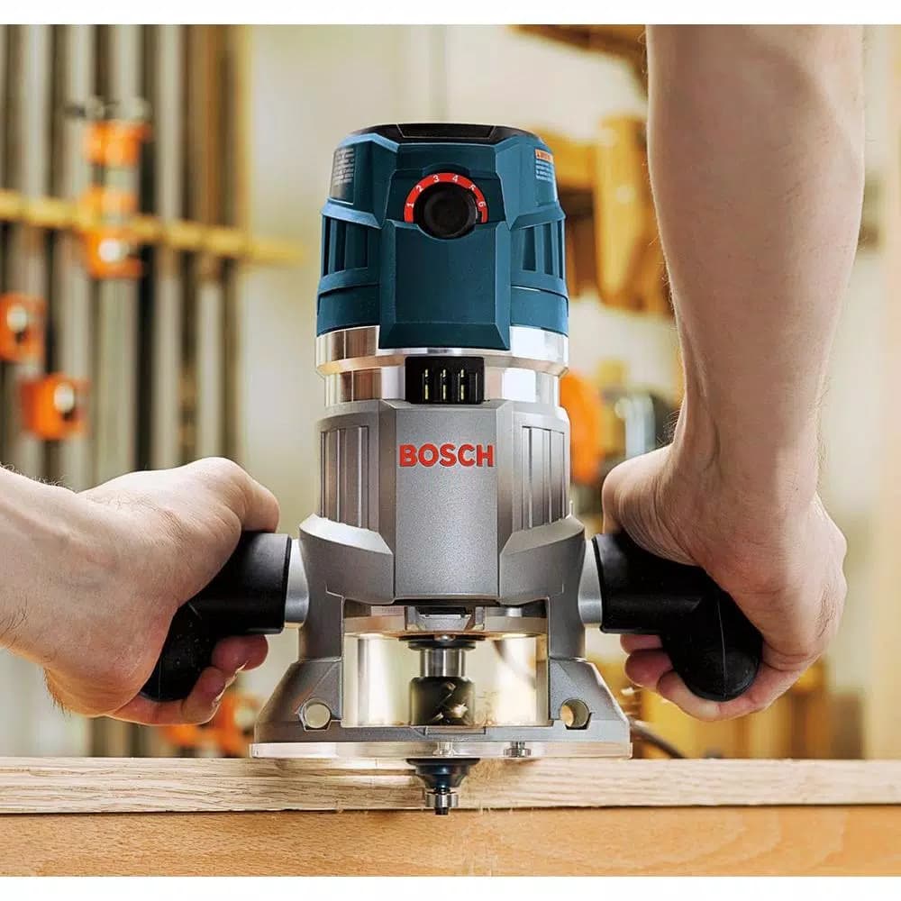 Bosch 2.3 HP 15 Amp Variable Speed Fixed Base Corded Electric Router Kit
