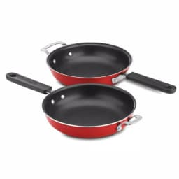 Cuisinart Chef's Classic 2-Piece 10 in. Aluminum Nonstick Frittata Pan Set, Red thumbnail 4