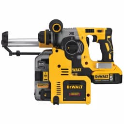 DEWALT 20V MAX XR Brushless 1 in. SDS Plus Rotary Hammer with Onboard Extractor, (2) 5.0 Ah Batteries & Charger thumbnail 5