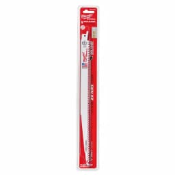 Milwaukee 12 in. 5 TPI Wood Cutting Reciprocating Saw Blades, Bi-Metal (5 Pack) thumbnail 2