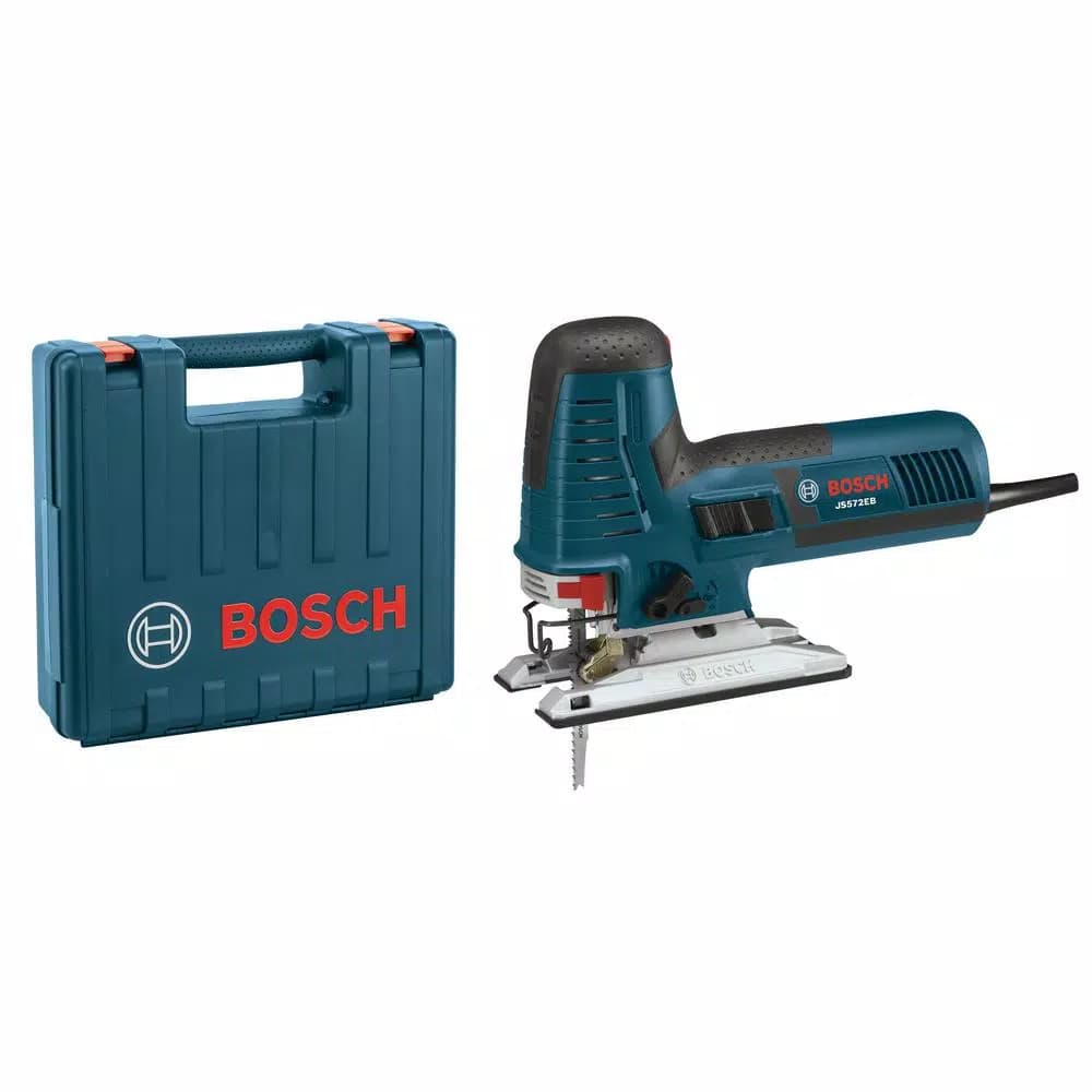 Bosch JS572EBK 7.2 Amp Corded Variable Speed Barrel-Grip Jigsaw Kit with Case and Assorted Blades