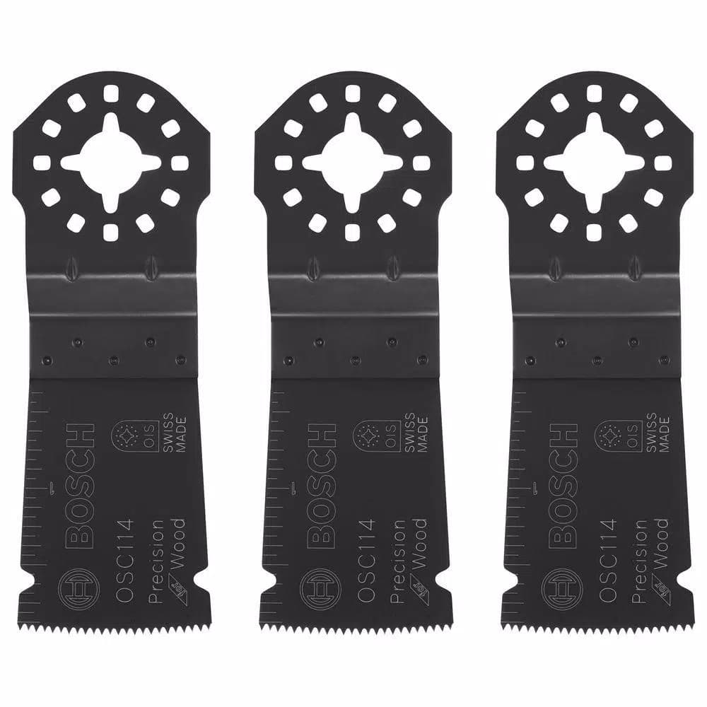 Bosch 1-1/4 in. HCS Plunge Cut Precision Oscillating Blades, 3-Pack
