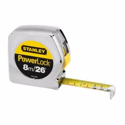 STANLEY POWERLOCK 26 ft. x 1 in. Tape Measure, Metric/SAE Dual Scale thumbnail 1