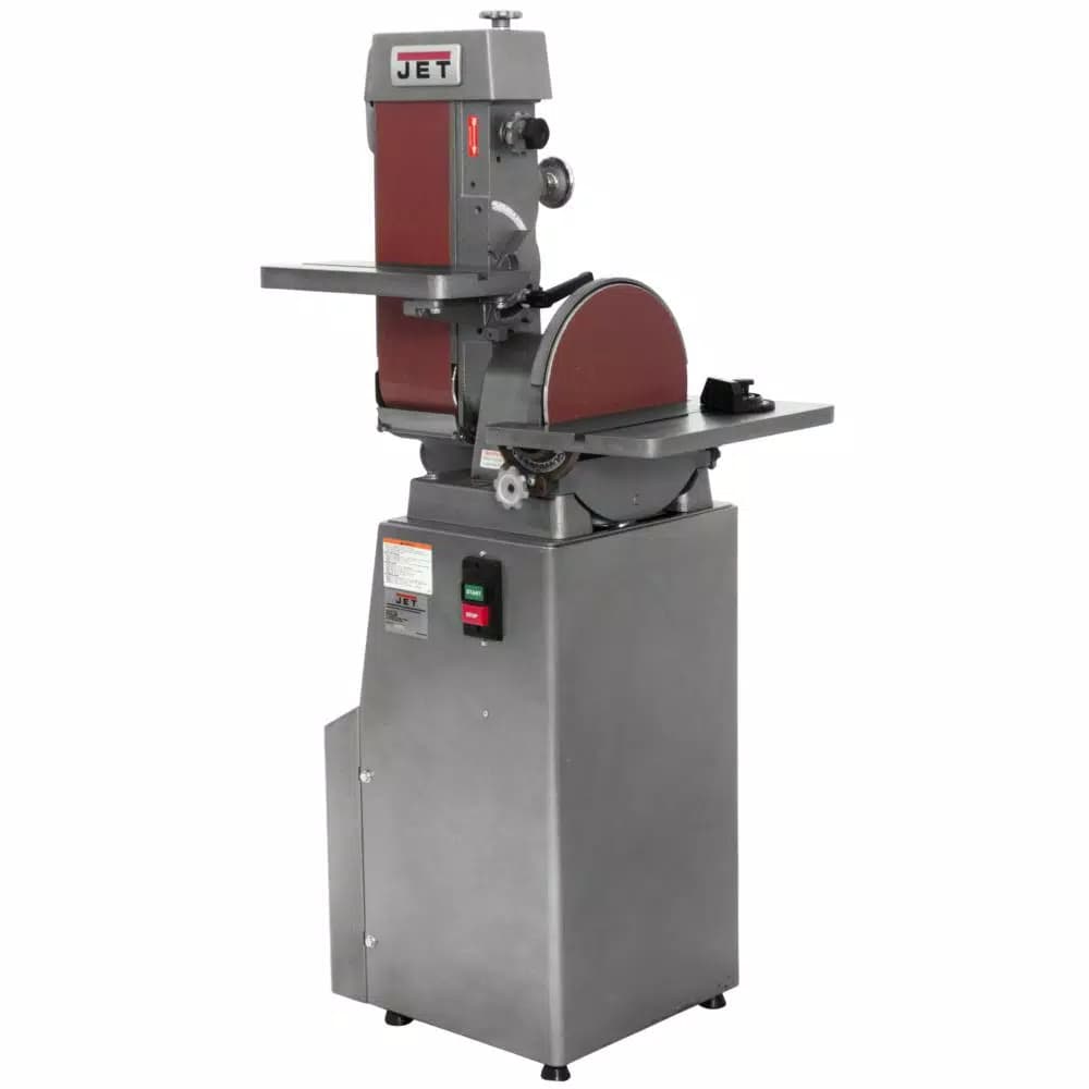 JET Industrial Combination 6 in. x 48 in. Belt and 12 in. Disc Finishing Machine