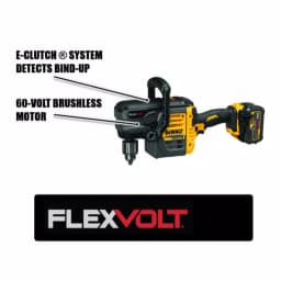 DEWALT FLEXVOLT 60V MAX Brushless 1/2 in. Stud & Joist Drill with E-Clutch and 6.0Ah Battery thumbnail 3