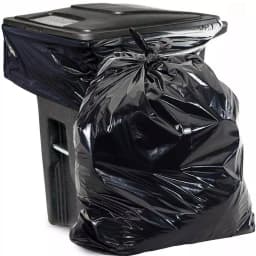 Unbranded 96 Gallon Heavy Duty Black Curbside Trash Bags, 2 Mil, 50-Count thumbnail 1