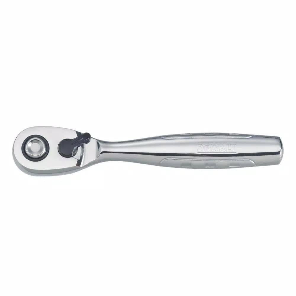 DEWALT 1/4 in. Drive Pear Head Ratchet, 72-Tooth High Torque Design