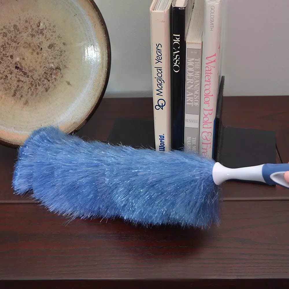 Quickie Synthetic Flexible Static Duster with Bendable Head and Ergonomic Grip