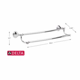 Delta Cassidy 24 in. Double Towel Bar in Polished Chrome thumbnail 5