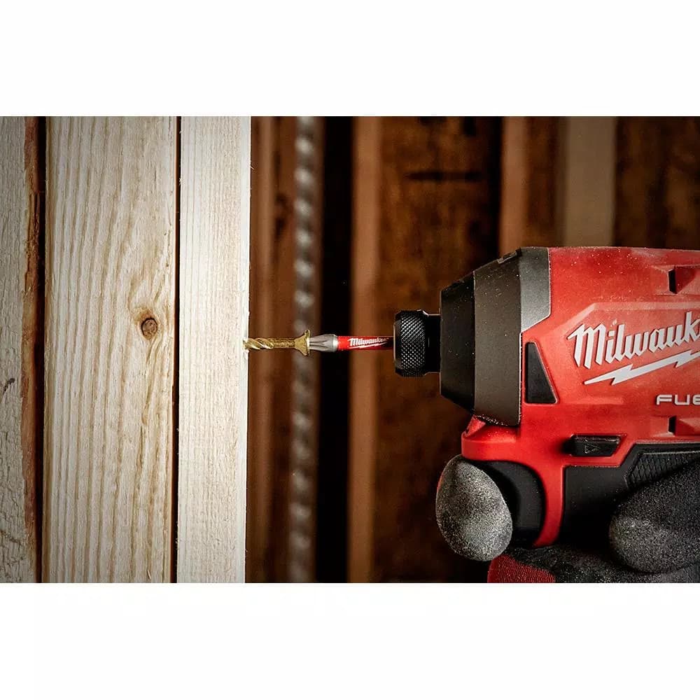 Milwaukee SHOCKWAVE 1 in. #2 Square Impact Rated Driver Bits, 5-Pack