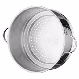 BergHOFF Essentials Comfort 10" Stainless Steel Steamer Pan Insert, 18/10 Surgical Grade thumbnail 2