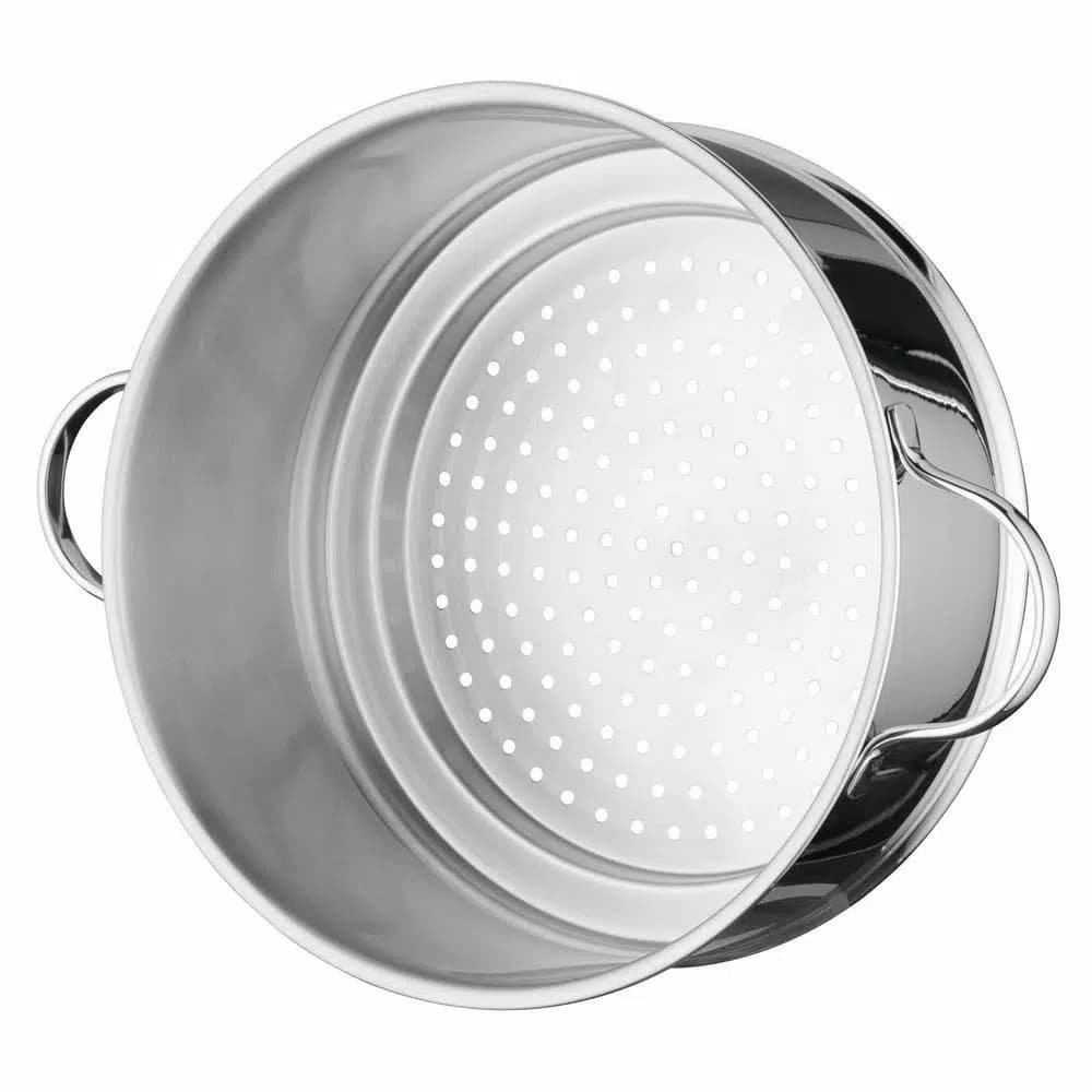 BergHOFF Essentials Comfort 10" Stainless Steel Steamer Pan Insert, 18/10 Surgical Grade