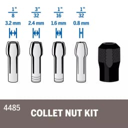 Dremel Quick Change Collet Nuts, 5-Piece Set for Rotary Tools thumbnail 3