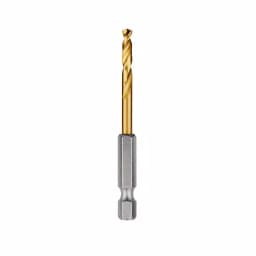 Milwaukee SHOCKWAVE 5/32 in. Titanium Drill Bit with Red Helix, 1/4 in. Hex Shank thumbnail 5