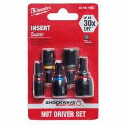 Milwaukee SHOCKWAVE Impact Duty Insert Magnetic Nut Driver Set, 5-Piece thumbnail 3