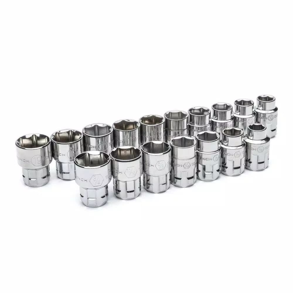 GearWrench 21-Piece 3/8 in. Drive Vortex Gear Ratchet and Socket Set