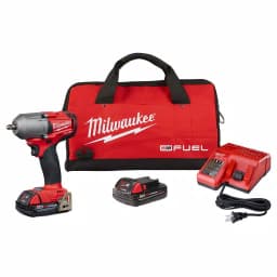 Milwaukee M18 FUEL 3/8 in. Mid-Torque Brushless Cordless Impact Wrench Kit with (2) 2.0 Ah Batteries thumbnail 1