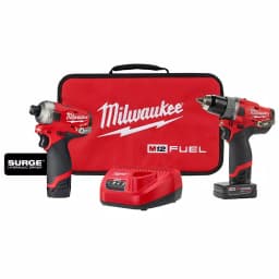 Milwaukee M12 FUEL 12V Brushless Cordless Surge Impact and Hammer Drill Combo Kit (2-Tool) thumbnail 1