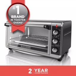 BLACK+DECKER 1500W 8-Slice Stainless Steel Convection Toaster Oven with Broiler thumbnail 9