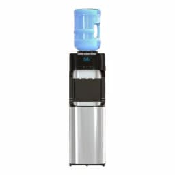 Brio Essential Series Tri-Temp Top Loading Water Cooler Dispenser, Black and Stainless Steel thumbnail 1