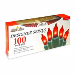 Unbranded Brite Star Designer Series 100-Light Red Mini Incandescent String Lights, 2-Pack thumbnail 2
