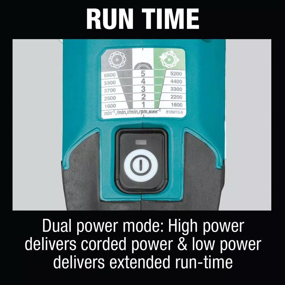 Makita 18V LXT Brushless Cordless 5 in./6 in. Dual Action Random Orbit Polisher Kit (5.0 Ah)