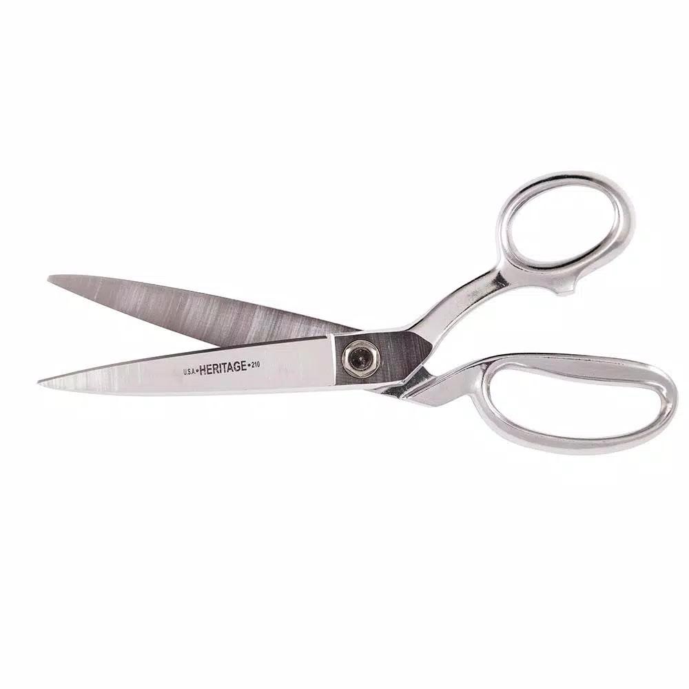 Klein Tools 10.375 in. Bent Trimmer Utility Shears with Knife Edge