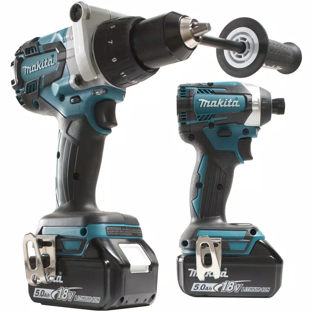 Makita 18V LXT Brushless Cordless 2-Piece Combo Kit (Hammer Drill & Impact Driver) with 5.0Ah Battery & Charger