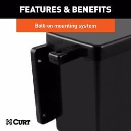 CURT 6" x 5-1/2" x 3-1/4" Breakaway Battery Case with Lockable Tab for Trailer thumbnail 5