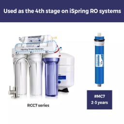 ISPRING Reverse Osmosis Membrane Replacement Cartridge - 75 GPD, 0.0001 Micron, Industry Standard Size thumbnail 4