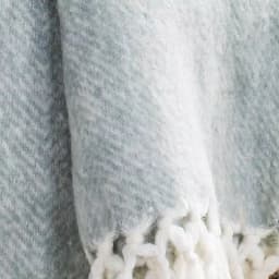 Safavieh Magali Grey Chevron Throw Blanket with Oversized Fringe thumbnail 3