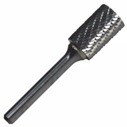 Drill America 3/16 in. x 5/8 in. Cylindrical Radius End Solid Carbide Burr, 1/4 in. Shank thumbnail 1