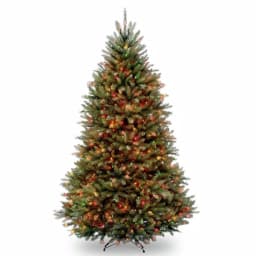 National Tree Company 7 ft. Dunhill Fir Artificial Christmas Tree with 700 Multicolor Lights thumbnail 1