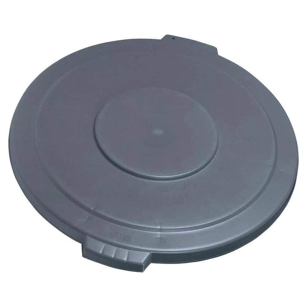 Carlisle Bronco 44 Gallon Gray Round Trash Can Lid, 3-Pack